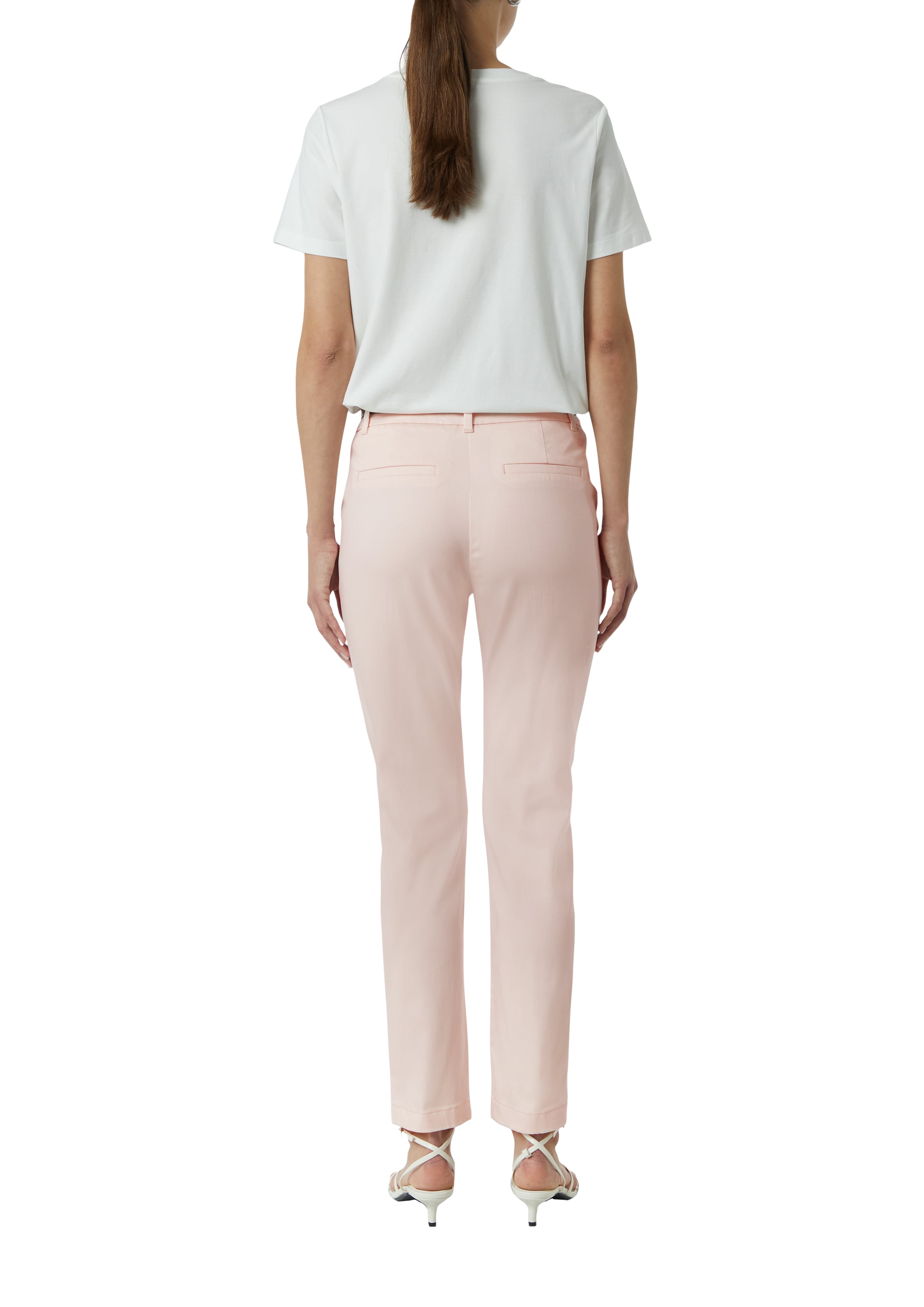 COMMA Slimfit Chino hlače | roza barva: zadnja stran