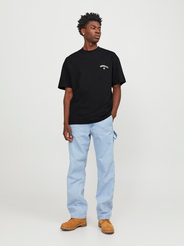 melns JACK & JONES T-Krekls 'Santorini'