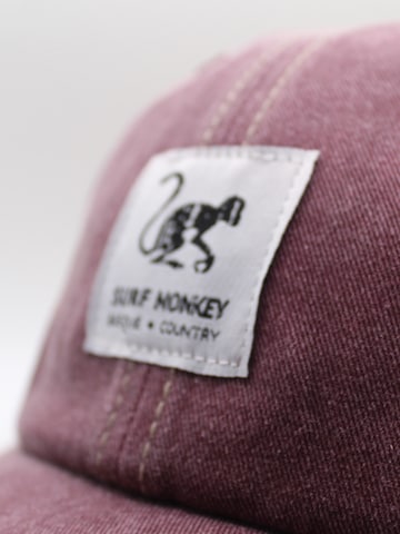 Surf Monkey - Gorra deportiva 'Trucker Kappe Lona Organico' en rojo