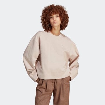 ADIDAS ORIGINALS Sweatshirt 'Premium Essentials' in Braun: predná strana