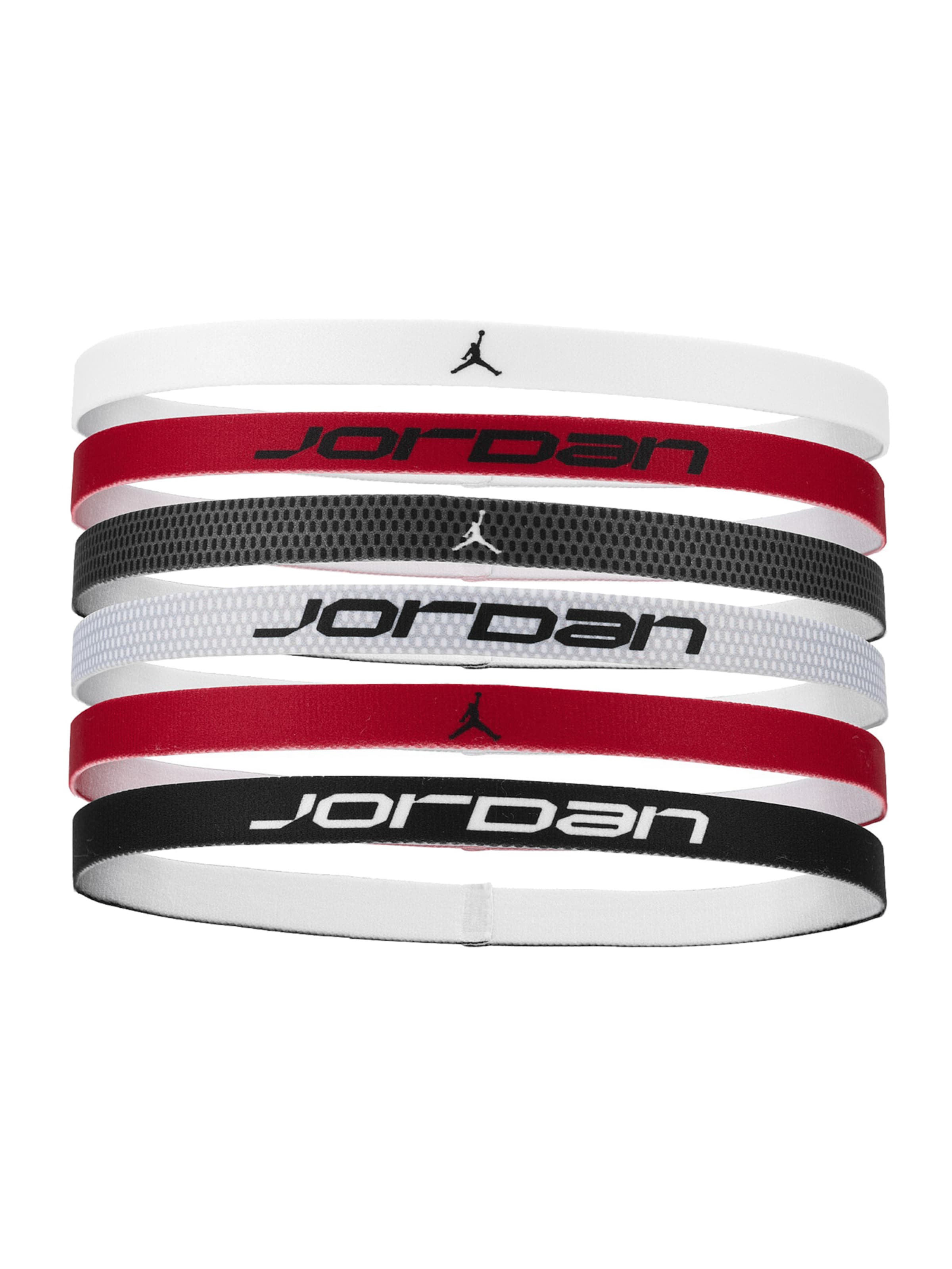 Jordan Αθλητική κορδέλα μετώπου σε γκρι / κρεμεζί / μαύρο / λευκό, Άποψη προϊόντος