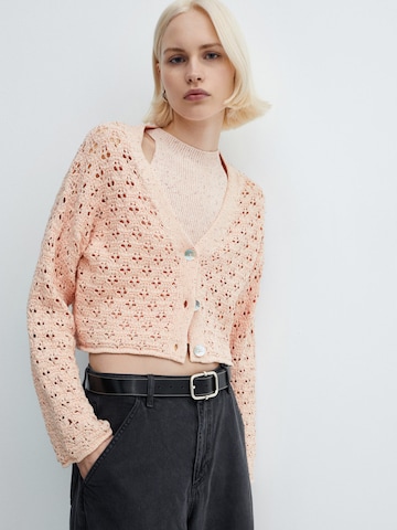 MANGO Strickjacke 'CUBA' in Pink: predná strana