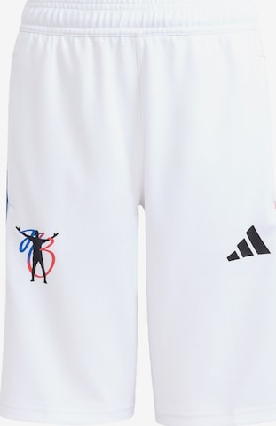 ADIDAS PERFORMANCE Regular Sports trousers 'Jude Bellingham' in White: front