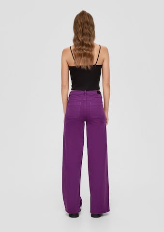 QS Wide leg Jeans 'Catie' in Purple