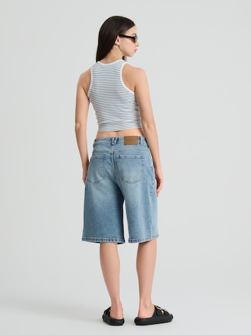 zils NoWear Platas staras Džinsi