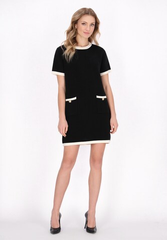 DreiMaster Klassik Трикотажное платье 'Classic Look' в Черный