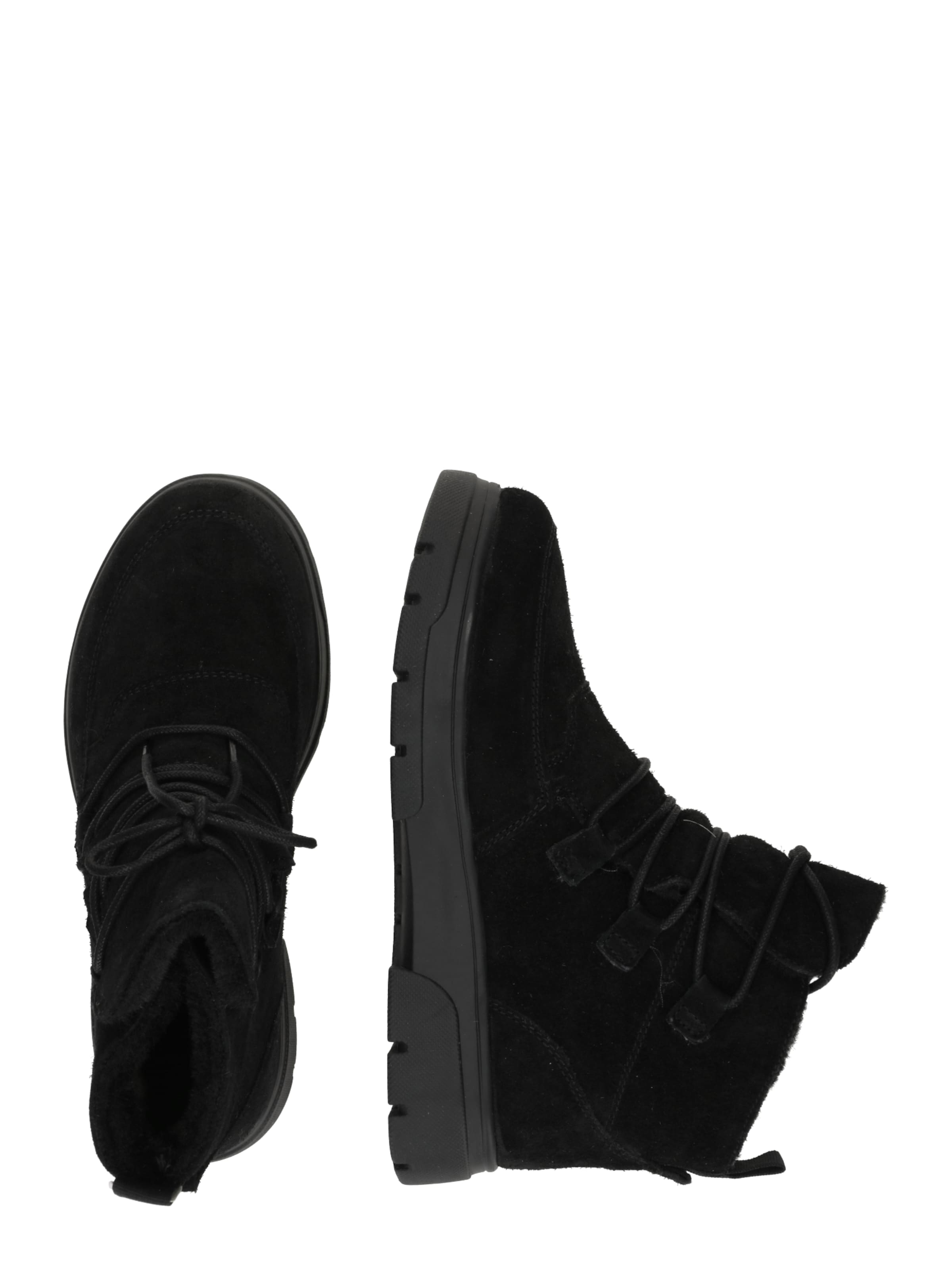 CAPRICE Ботинки на шнуровке 'Denise' в Черный