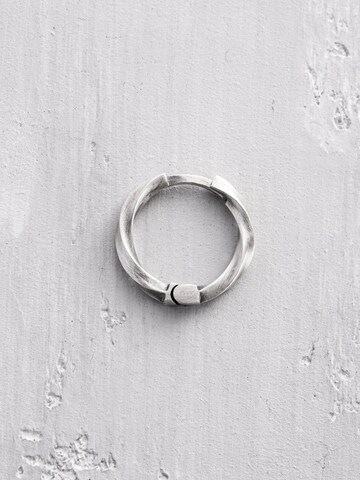 REYTEL Ohrring 'TIME SPIRAL' in Silber: Vorderseite