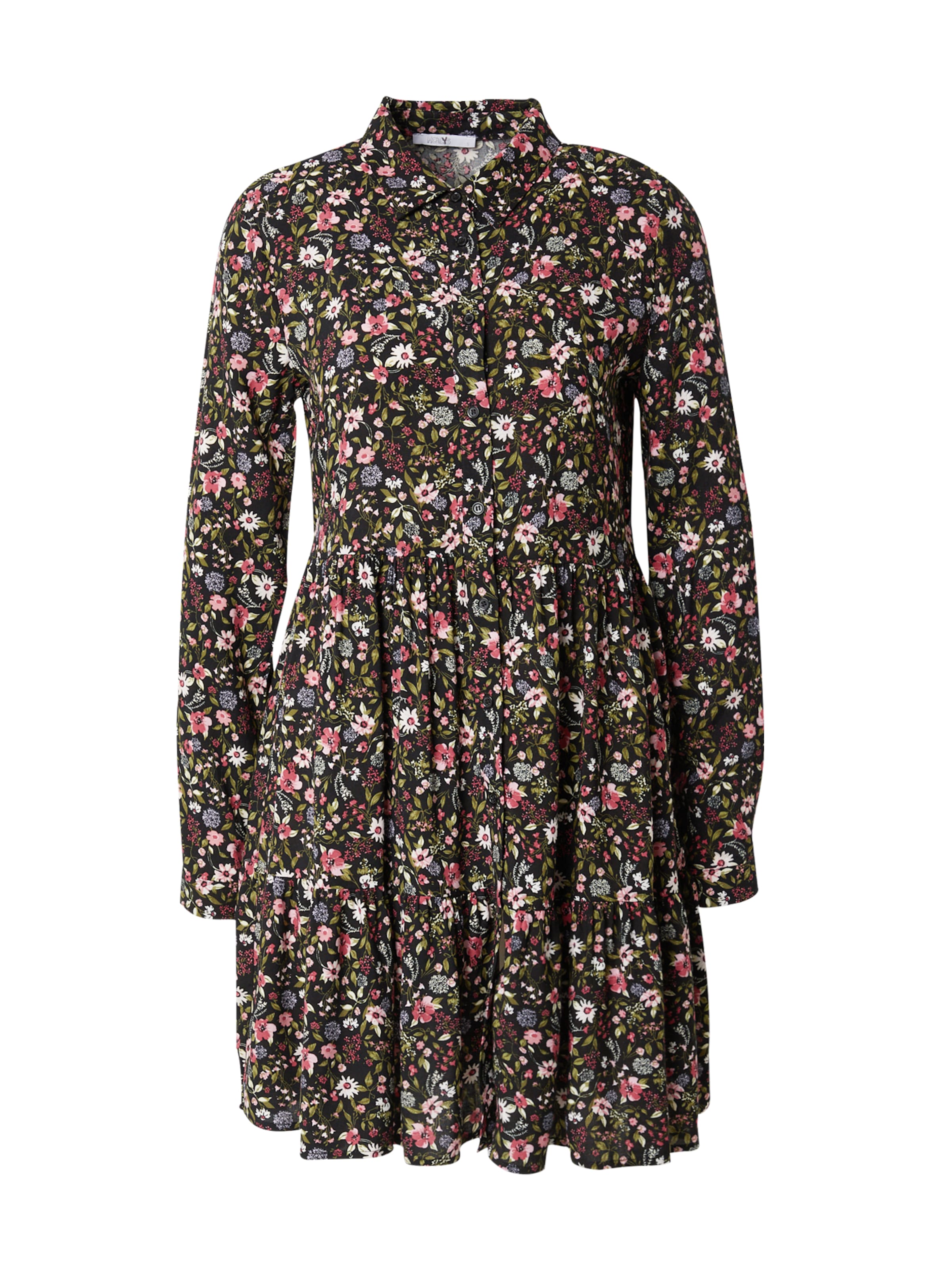 Rochie tip bluză 'Larissa' de la Hailys pe negru: față