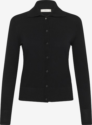 InWear Gebreid vest 'MIKO' in Zwart: voorkant