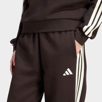 ADIDAS SPORTSWEAR Tapered Workout Pants in Brown