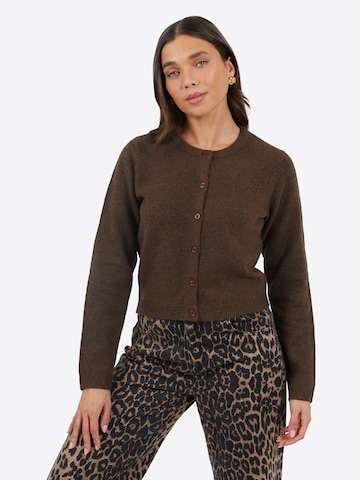 BRAVE SOUL Cardigan i brun: forside