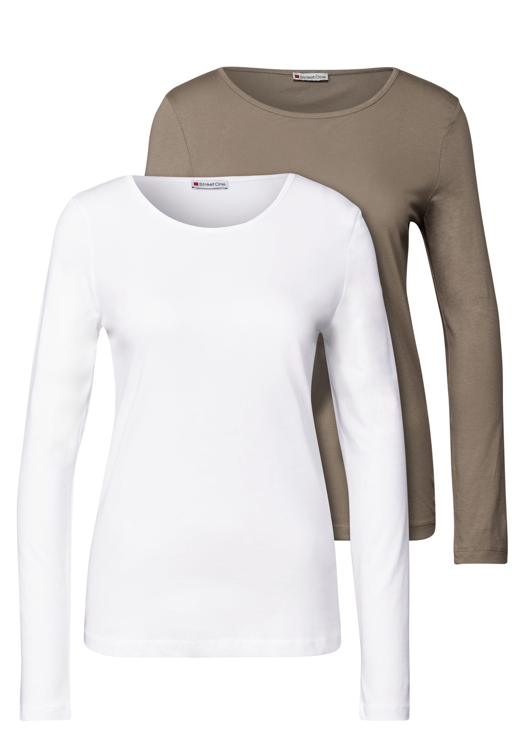 STREET ONE Shirt in Braun: Vorderseite