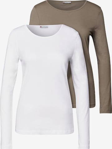 STREET ONE Shirt in Braun: Vorderseite