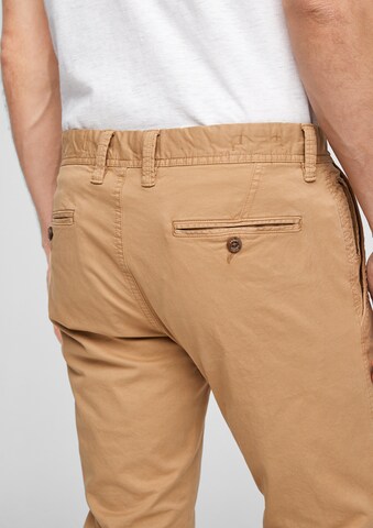 s.Oliver Slimfit Chinohose in Braun