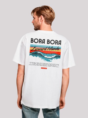 F4NT4STIC T Shirt 'Bora Bora Leewards Island' in Weiß: Vorderseite