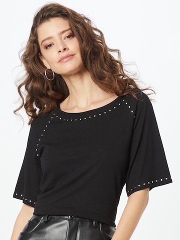 ABOUT YOU T-shirt 'Lissi' i svart: framsida