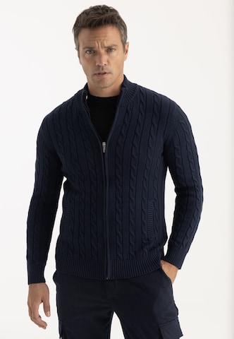 Felix Hardy Strickjacke in Blau: Vorderseite