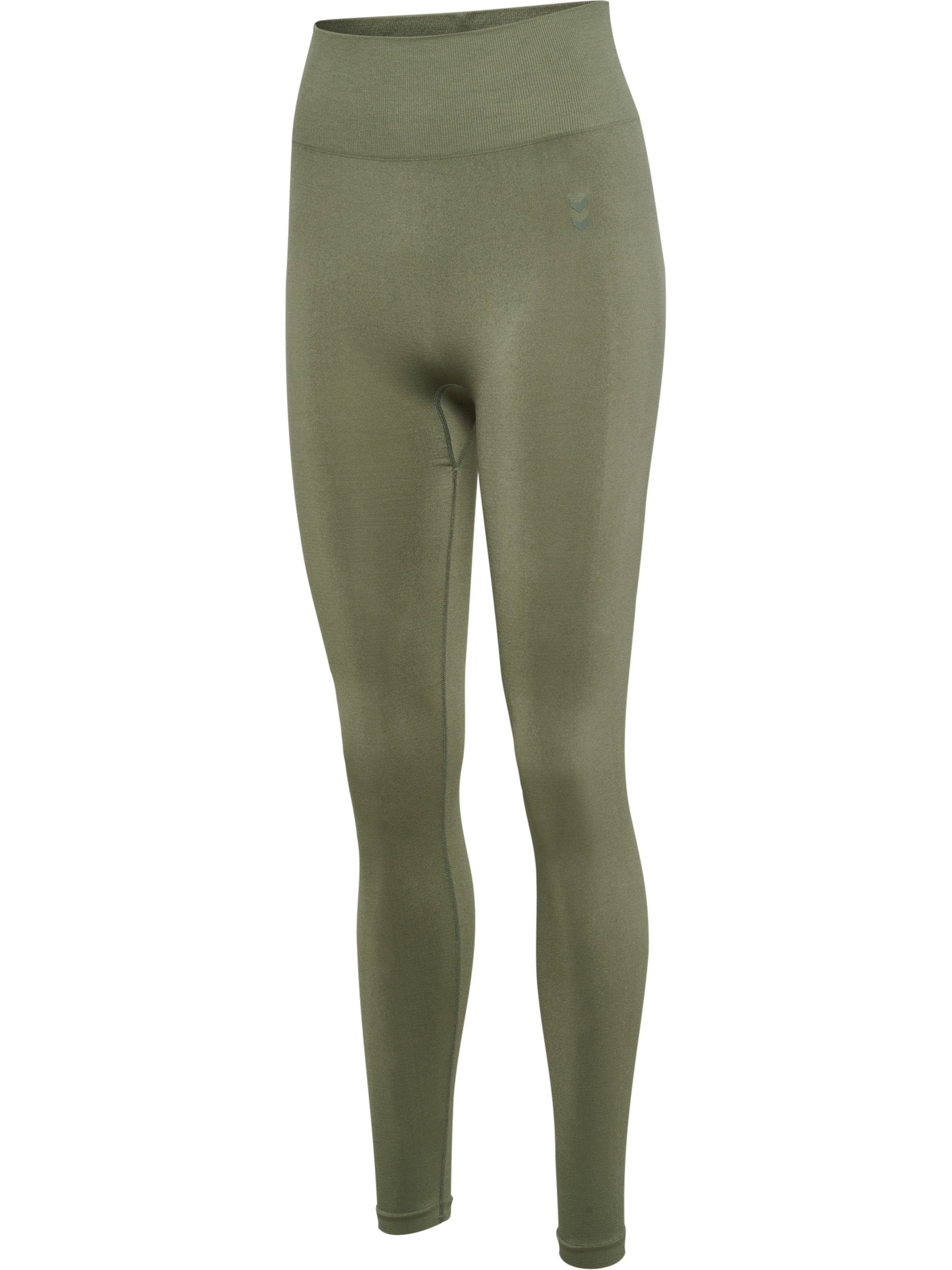 Hummel Skinny Sportbroek 'Flow' in Groen