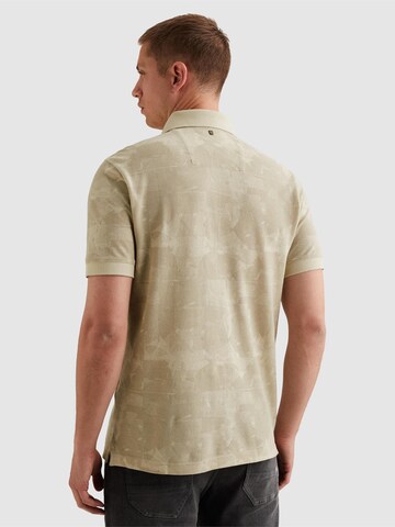 PME Legend Paita 'PME LEGEND - Polo shirt in piqué with allover print' värissä beige