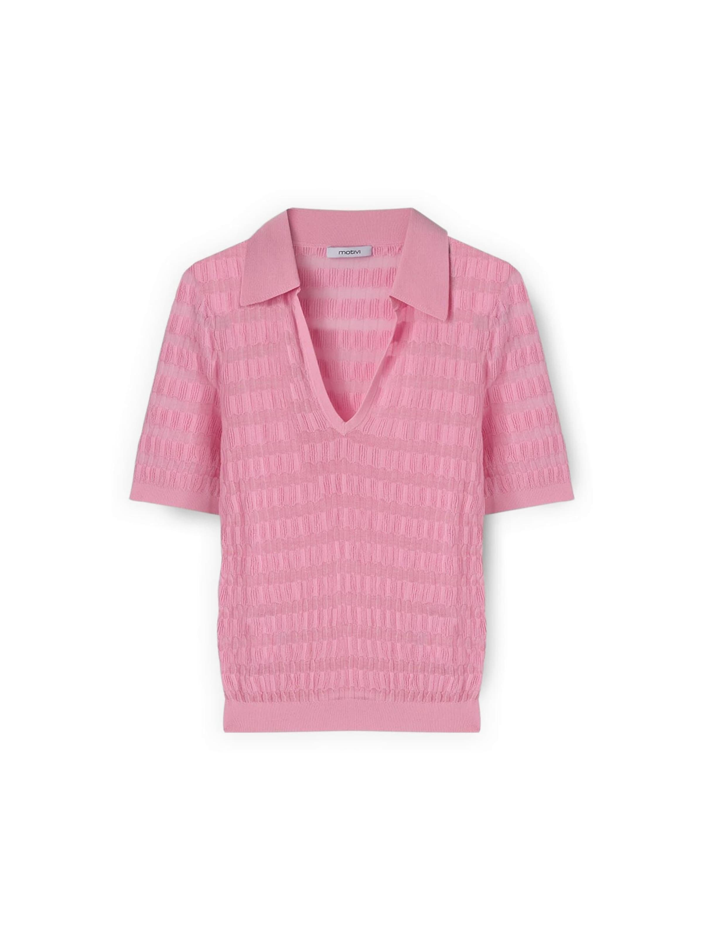 MOTIVI Shirt in Roze: voorkant
