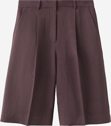 MANGO Regular Suorat housut 'ARGELIA' värissä lila: etupuoli