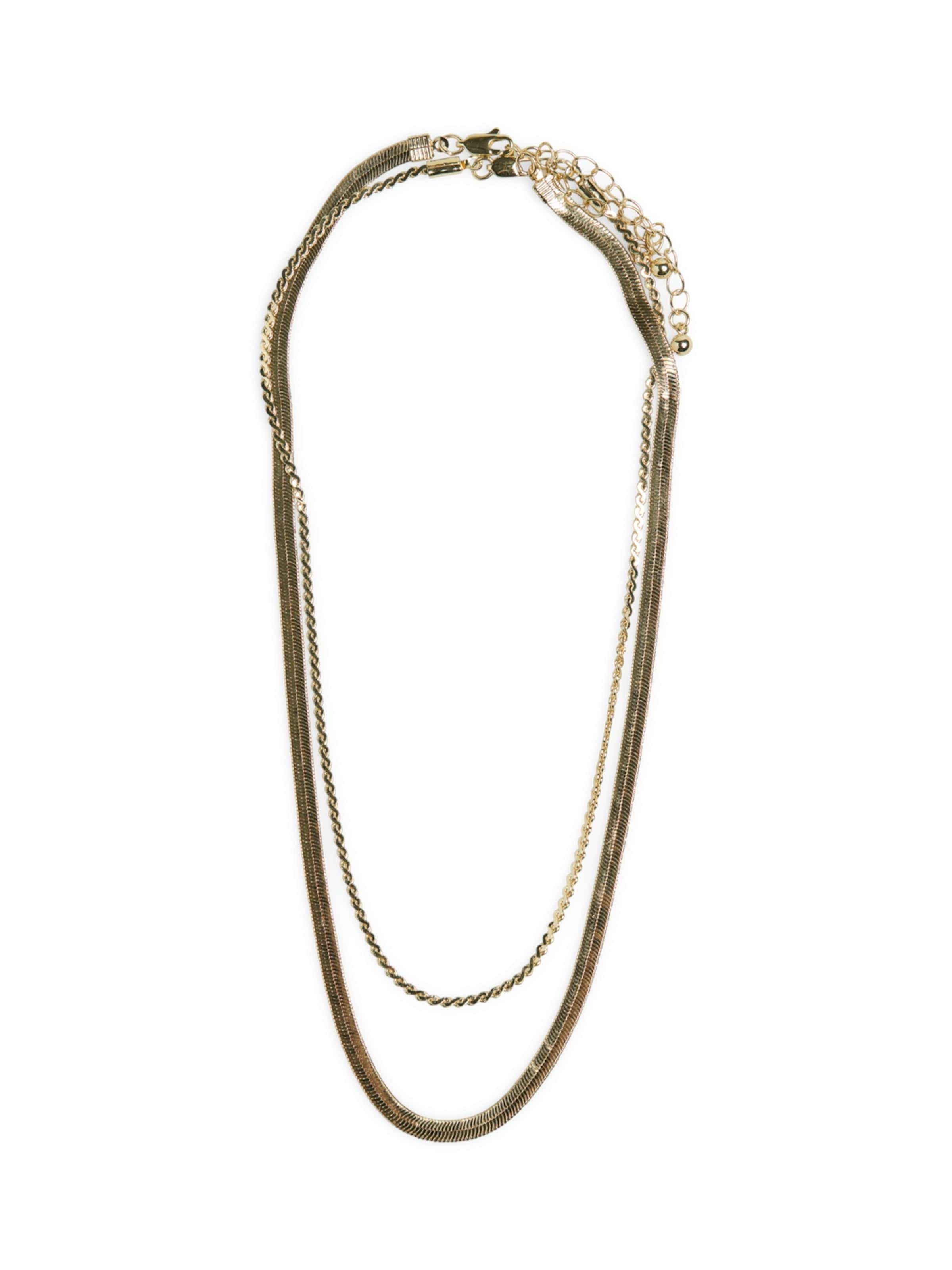PIECES Necklace 'FPPEPAPA' in Gold: front