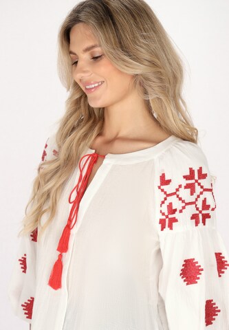 usha FESTIVAL Blouse in White