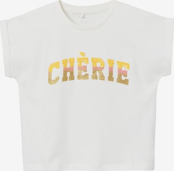 NAME IT - Camiseta 'FLARVE' en blanco: frente