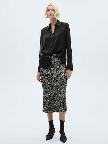 MANGO Blouse 'DOYLE' in Zwart