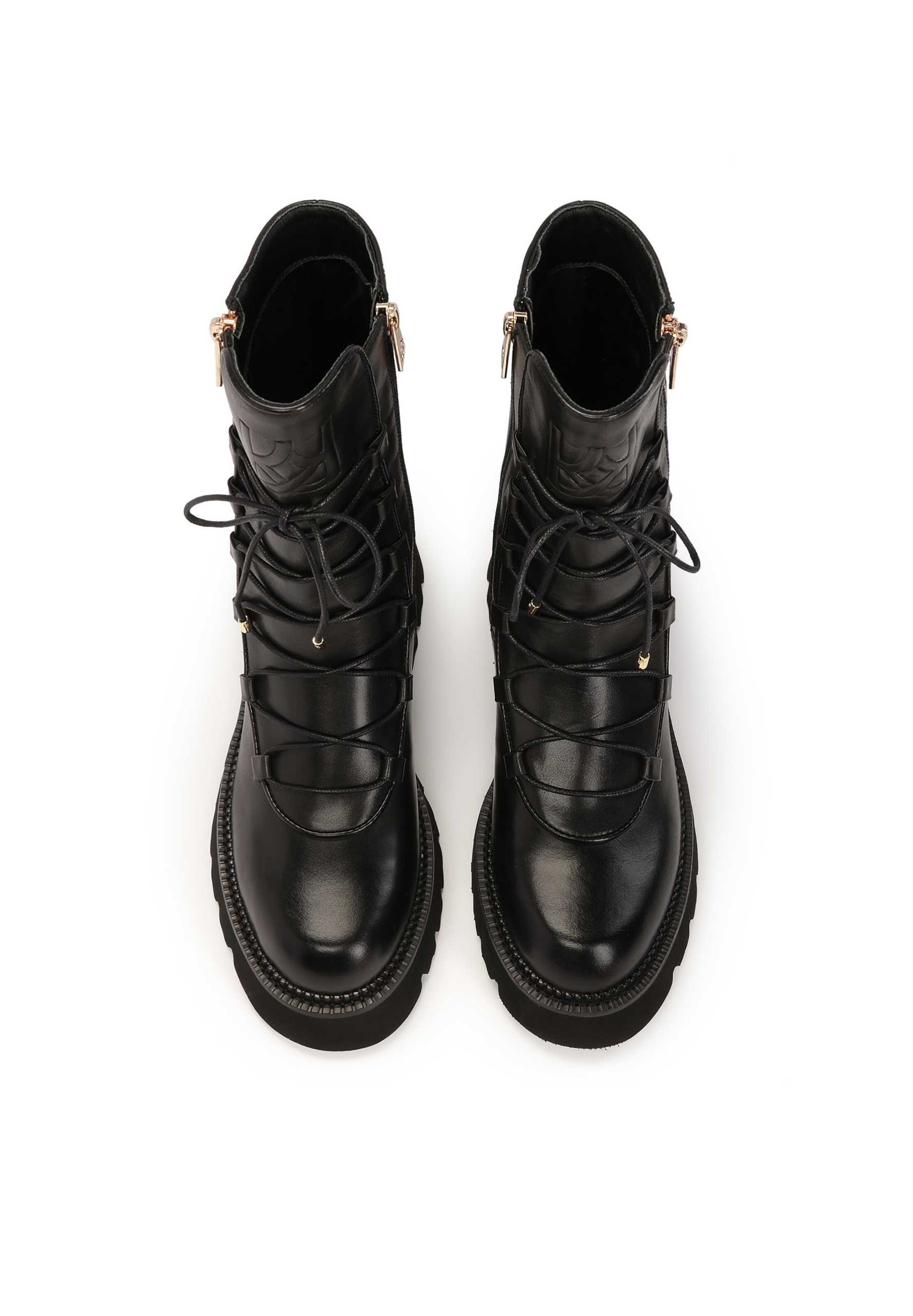 Bottines à lacets Kazar en noir