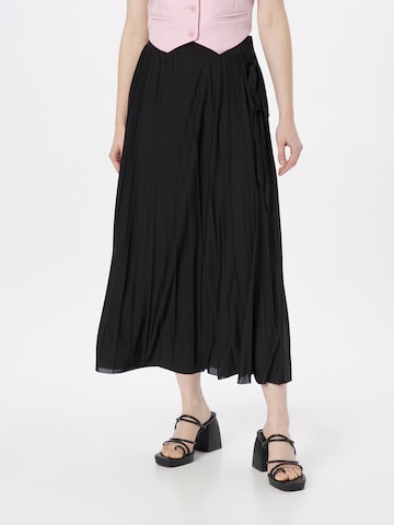 ABOUT YOU Wide leg Pants 'Levke' in Black: front