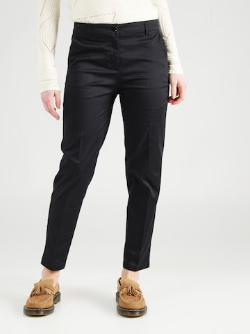 Sisley Slimfit Pantalon in Zwart: voorkant