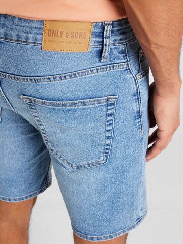 Only & Sons regular Jeans 'WEFT' i blå