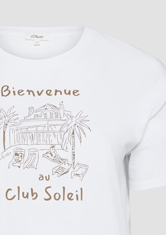 T-shirt s.Oliver CURVE en blanc