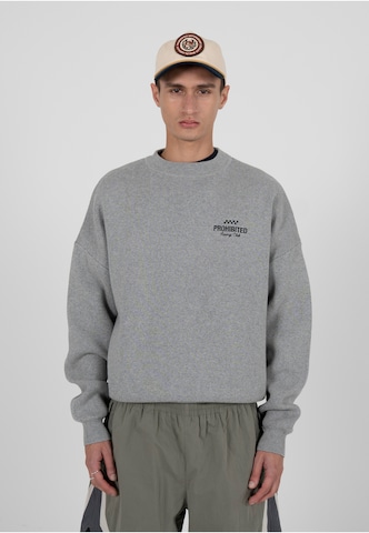 Sweat-shirt 'Vortex' Prohibited en gris