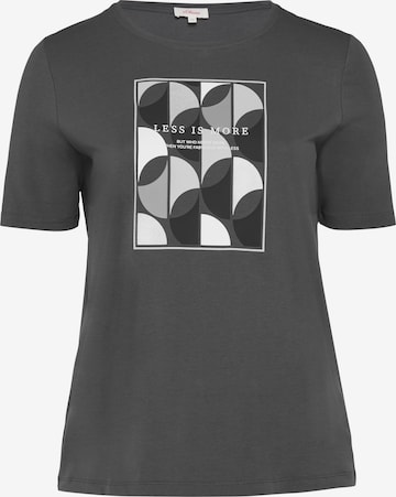 T-shirt s.Oliver en gris : devant