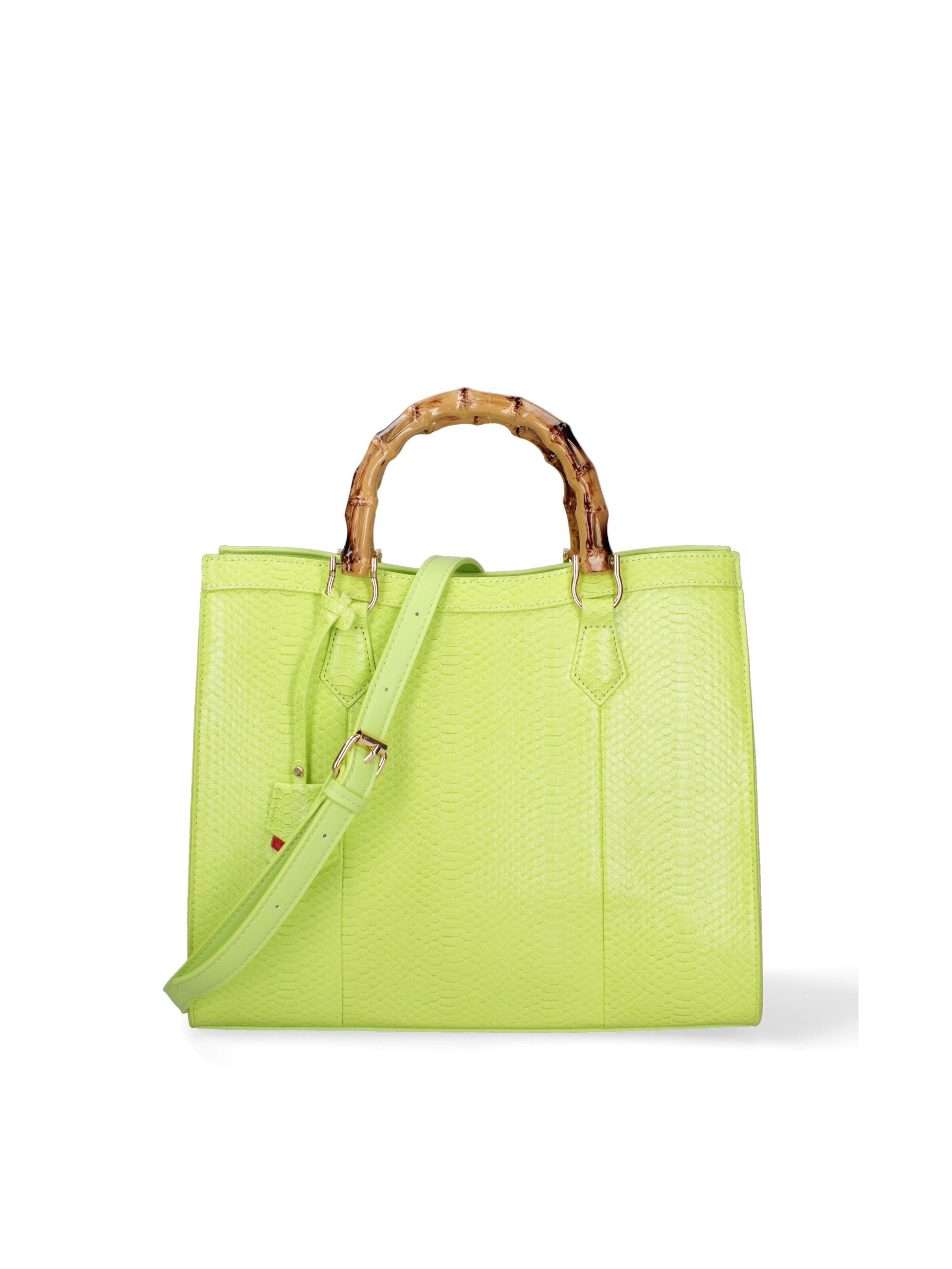 Borsa a spalla 'Borsa a Spalla Donna Ecopelle Vegana con Manico Bambù' di Diana&Co. in verde