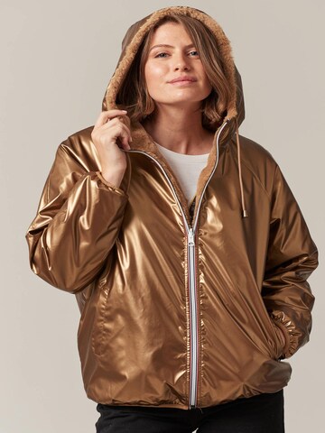 Veste mi-saison 'Issia' Deeluxe en or : devant