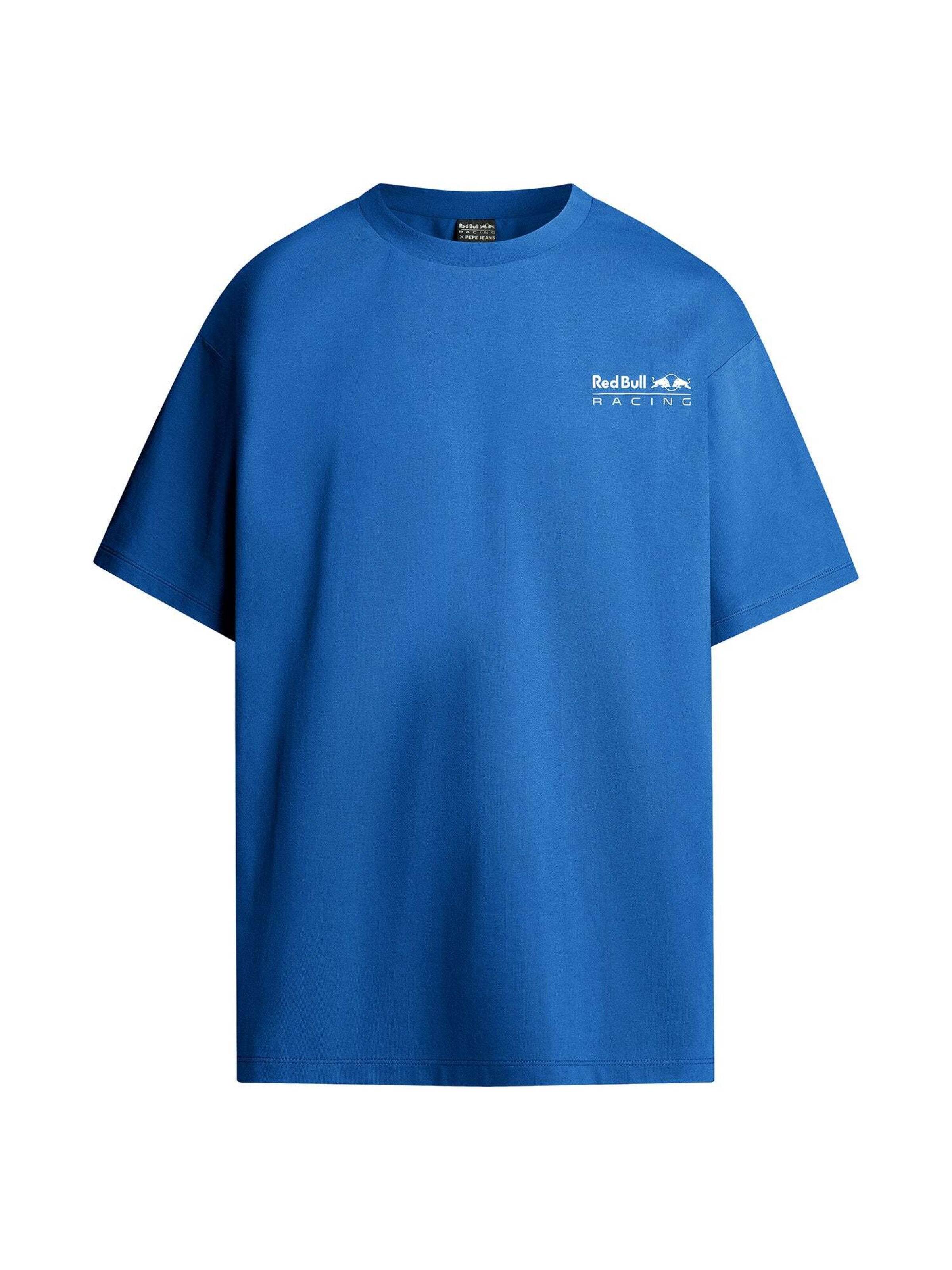 Red Bull Racing x Pepe Jeans Shirt 'The Red Bull Team' in Blue: front