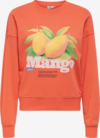 ONLY Sweatshirt 'ONLPhilea' in Orange: Vorderseite