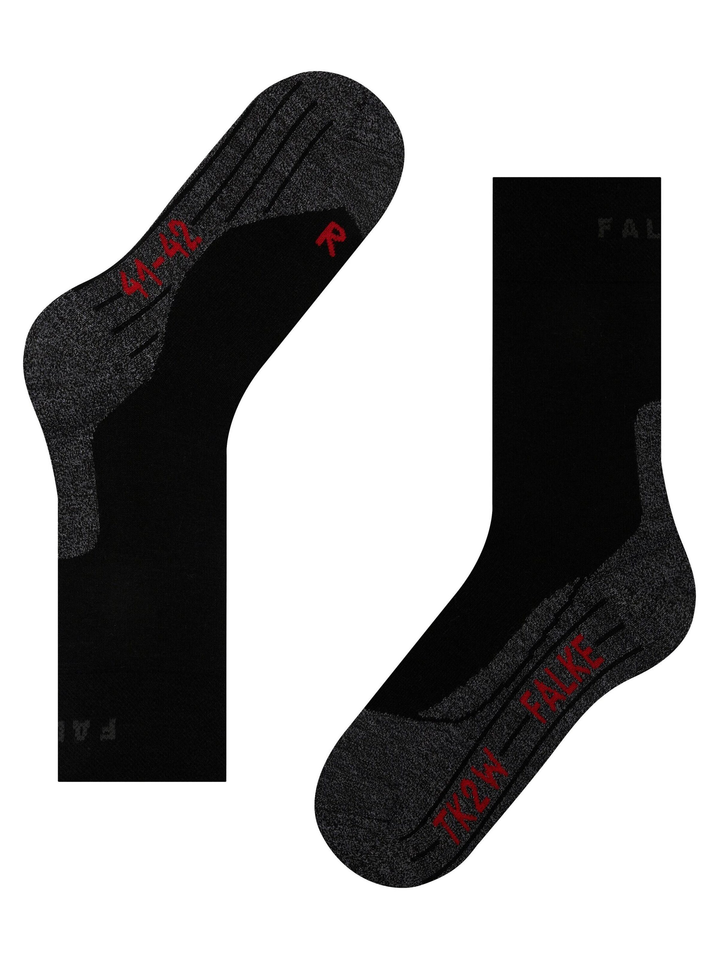 FALKE Sportsocken 'TK2 Explore Sensitive'‌‌‌‌‌‌ in Schwarz