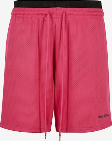 Pantaloni 'Essential' di 9N1M SENSE in rosa: frontale