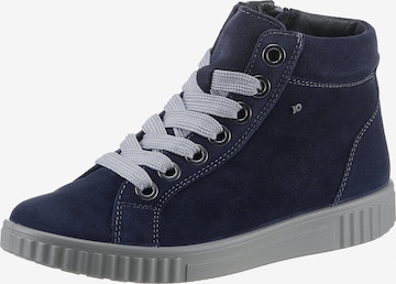 JOMOS Lace-Up Ankle Boots in Blue: front