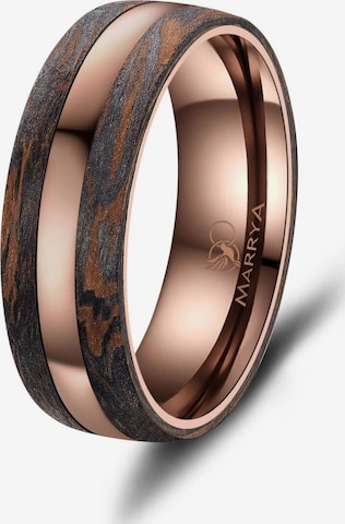 Anello 'MARRYA Ehering CB-03 Carbon-Bronze' di MARRYA in marrone: frontale