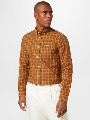 Regular fit Camicia di Lyle & Scott in arancione: frontale