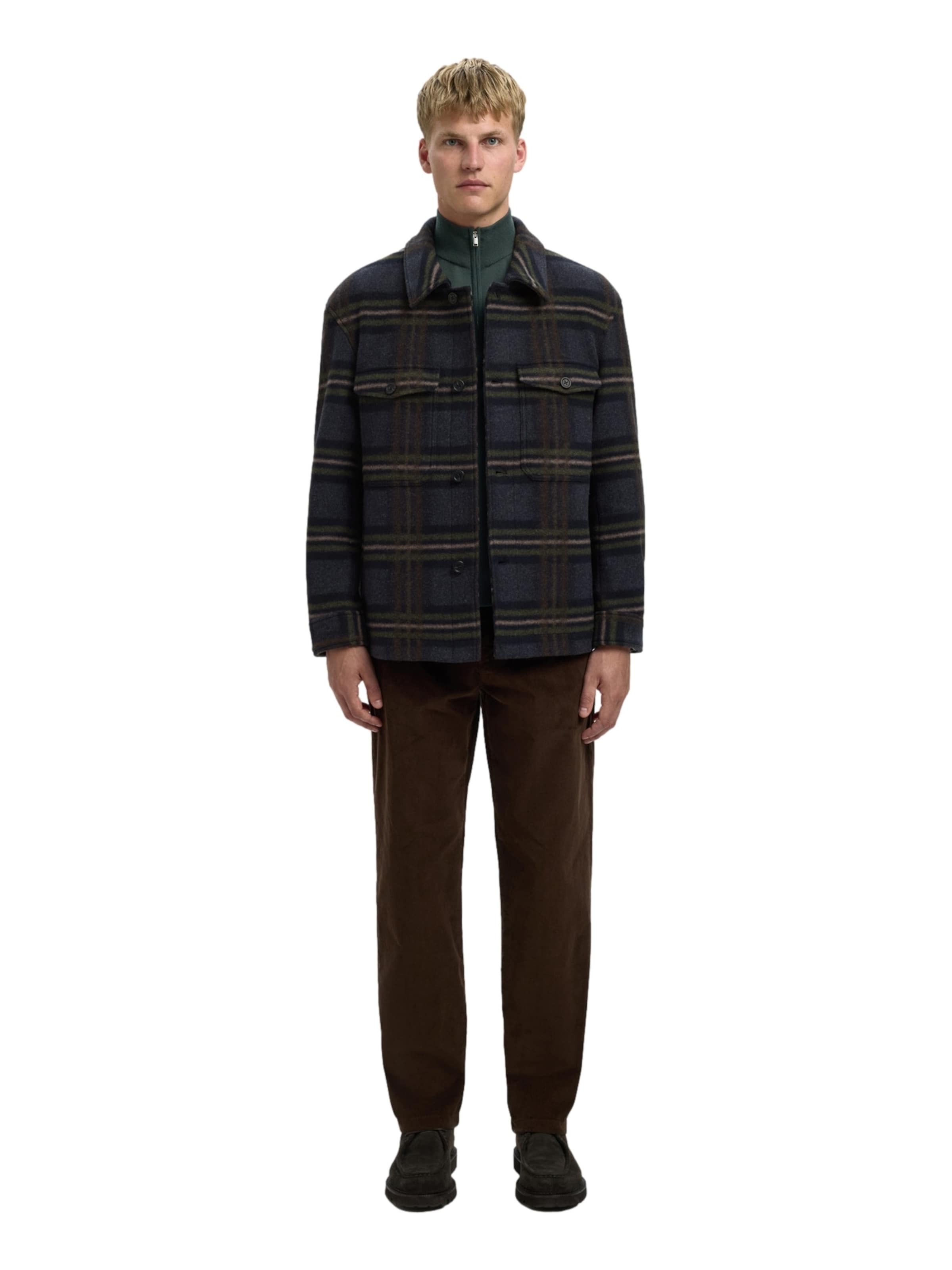 Veste mi-saison 'SLHMitch' SELECTED en bleu