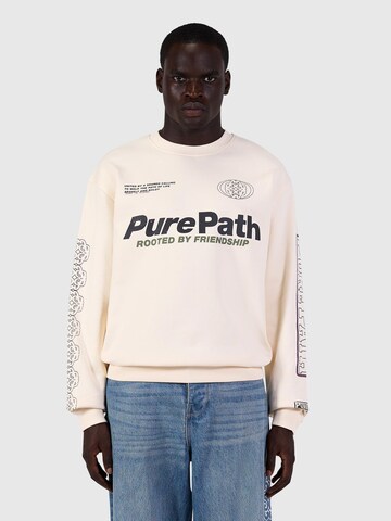 Sweat-shirt Pure Path en beige
