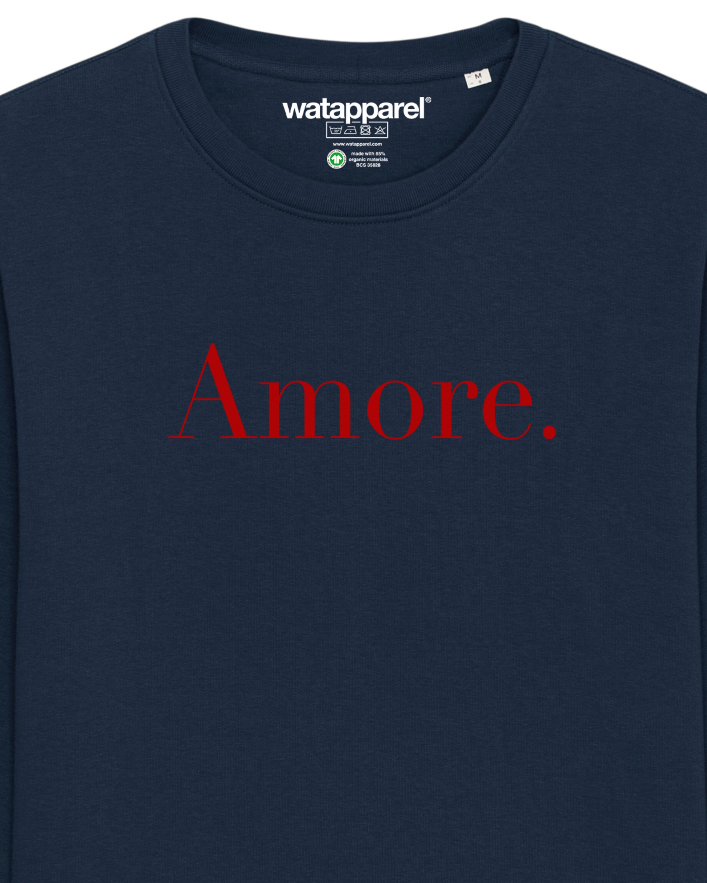 Sweat-shirt 'Amore' Watapparel en bleu