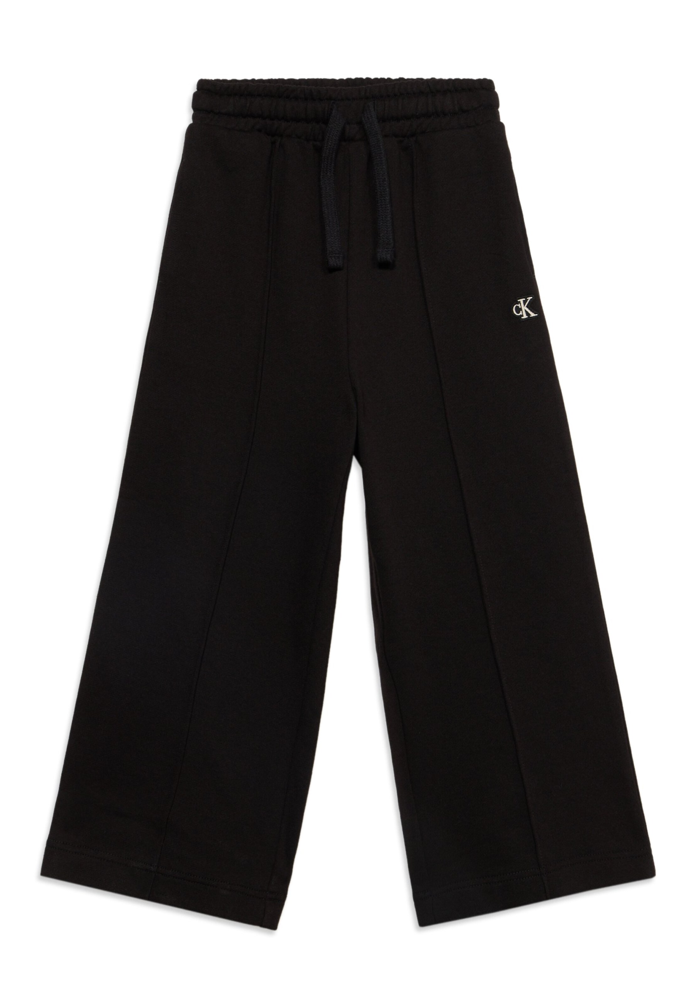 Pantaloni de la Calvin Klein Jeans pe negru: față